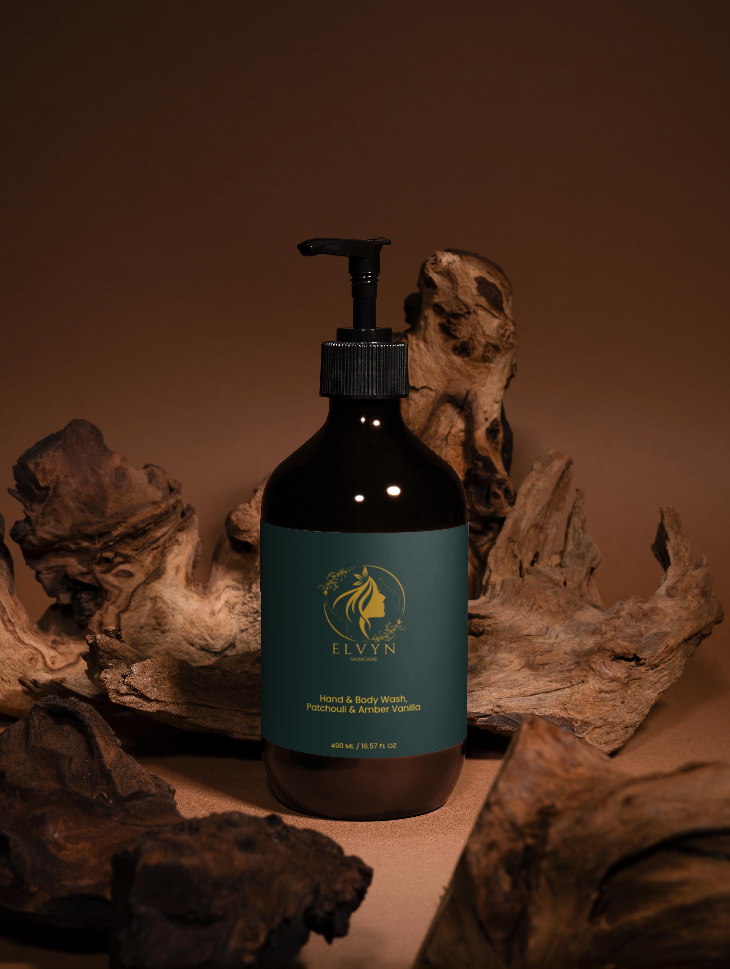 Hand & Body Wash, Patchouli & Amber Vanilla